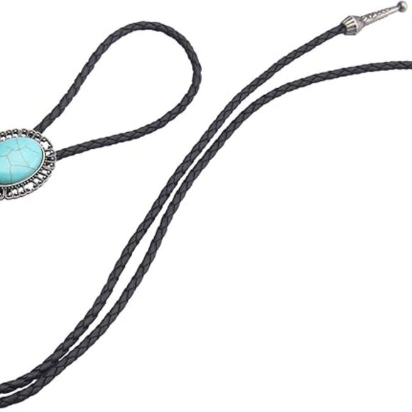 Native American Bolo Tie Rodeo Cowboy Leather - Picture 7 of 7